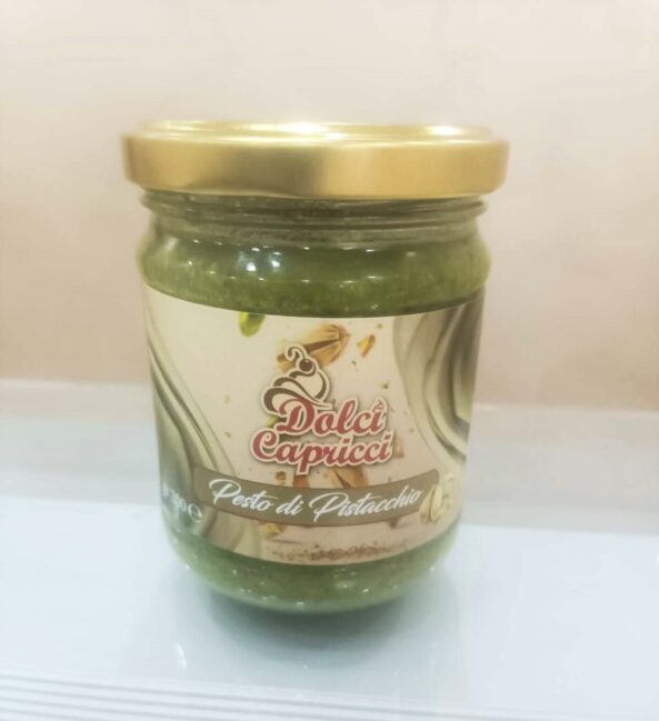 barattolo da 200 grammi di pesto di pistacchio Dolci Capricci