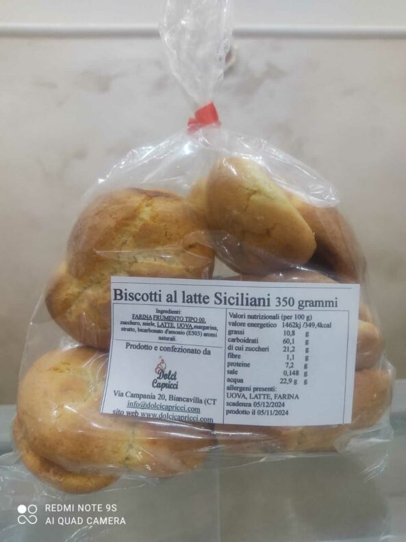 Biscotti al latte Siciliani